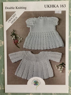 Crochet pattern UKHKA 163 Dress & Angel Top 19-21 ins