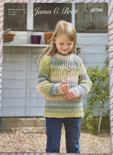 Load image into Gallery viewer, James C Brett double knitting pattern JB760 - Childs Sweater 20-28 ins
