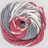 King Cole Fjord DK wool yarn self patterning mock fair-isle 100g Ulvik