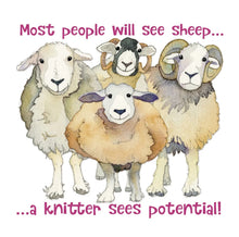 Load image into Gallery viewer, Cotton Canvas Bag - Emma Ball - Sheep Potential
