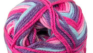 Cygnet Baby Pato Prints DK 100g Self-Striping Knitting Yarn Raspberry Ripple