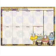 A4 Weekly Planner Desk Top Organiser Sheep in Sweaters by Emma Ball