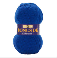 Sirdar Hayfield Bonus DK Kntting/Crochet Wool/Yarn 100g Value Acrylic Royal