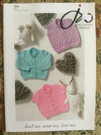 Jenny Watson 4 ply knitting pattern 5035 - Babies’ Cardigans & Waistcoat #1
