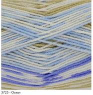 King Cole Cherish Baby DK 100% Acrylic Self Patterning Yarn Ocean
