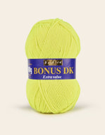 Sirdar Hayfield Bonus DK Kntting/Crochet Wool/Yarn 100g Acrylic Neon Yellow