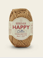 Sirdar Happy Cotton DK Kntting/Crochet Wool/Yarn 20g Biscuit 776