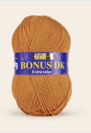 Sirdar Hayfield Bonus DK Kntting/Crochet Wool/Yarn 100g Acrylic Auburn