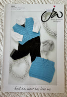 Jenny Watson DK knitting pattern 5018 - Babies’ Slipover & Waistcoat 12-20 ins