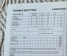 Load image into Gallery viewer, UKHKA DK knitting pattern 118 - Babies Cardigans, Bootees &amp; Hat 12-20ins
