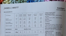 Load image into Gallery viewer, James C Brett Aran knitting pattern JB929 Ladies Cardigan 32-50ins
