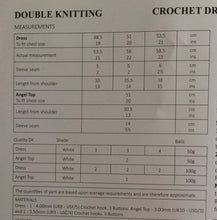 Load image into Gallery viewer, Crochet pattern UKHKA 163 Dress &amp; Angel Top 19-21 ins #1
