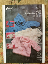 Load image into Gallery viewer, Jarol DK knitting pattern 1031  - Babies Cardigans  60-79 cms 
