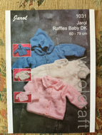 Jarol DK knitting pattern 1031  - Babies Cardigans  60-79 cms 