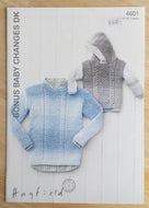 Hayfield DK Knitting Pattern 4601 - Sweaters 16-26 ins