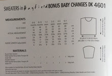 Load image into Gallery viewer, Hayfield DK Knitting Pattern 4601 - Sweaters 16-26 ins
