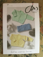 Jenny Watson 4 ply knitting pattern 5034 - Babies’ Cardigans & Sweater