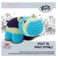 Knitty Critters Crochet Kit Paisley Potamus Pocket Pals Christmas Gift Present