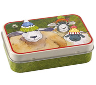 Mini Hinged Tin - Sheep in Hats by Emma Ball