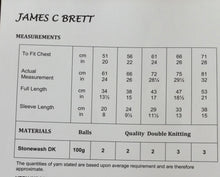 Load image into Gallery viewer, James C Brett Stonewash double knitting pattern JB476 Childs Sweater 20-28ins #1
