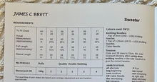 Load image into Gallery viewer, James C Brett double knitting pattern JB776 - Childs Sweater 20-28 ins
