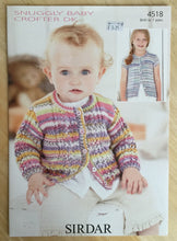 Load image into Gallery viewer, Sirdar DK Knitting Pattern 4518 - Cardigans  - 16-26 ins
