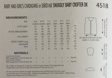 Load image into Gallery viewer, Sirdar DK Knitting Pattern 4518 - Cardigans  - 16-26 ins
