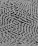 King Cole Cotton Socks 4 Ply Sock Wool Yarn - Grey - 100g 
