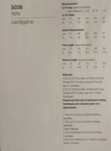 Load image into Gallery viewer, Jenny Watson 4 ply knitting pattern 5036 - Babies’ Cardigans
