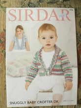 Load image into Gallery viewer,  Sirdar Snuggly Baby Crofter DK knitting pattern 4756 - Cardigans - 16-26 ins
