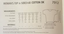 Load image into Gallery viewer, Sirdar DK Knitting Pattern 7912 - Ladies Tops 32-54 ins
