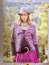 Load image into Gallery viewer, Sirdar Knitting Pattern 9191 Cardigan in Crofter DK 32-54 ins
