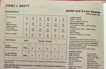 Load image into Gallery viewer, James C Brett DK pattern JB858 Childs Jacket &amp; A Line Sweater in Marble Chunky
