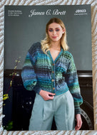 James C Brett DK double knitting pattern JB923  - Ladies Cardigan 32-50 ins