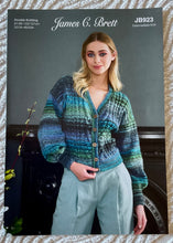Load image into Gallery viewer, James C Brett DK double knitting pattern JB923  - Ladies Cardigan 32-50 ins
