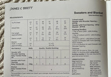 Load image into Gallery viewer, James C Brett DK pattern JB883 Baby Sweaters &amp; Blanket 12-20 in
