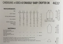 Load image into Gallery viewer, Sirdar DK Knitting Pattern 4637 - Cardigans - 16-26 ins
