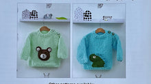 Load image into Gallery viewer, James C Brett Chunky Knitting Pattern JB834 Sweater in Flutterby Chunky 16-26ins
