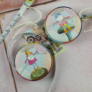 Tape Measure Crafting Gnomes by Emma Ball Inches & Centimetres Retractable #1