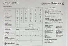Load image into Gallery viewer, James C Brett DK Knitting pattern JB748 Baby Cardigan, Blanket &amp; Hat 14-22 in
