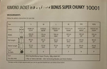 Load image into Gallery viewer, Hayfield Super Chunky Knitting Pattern 10001 - Ladies Kimono Jacket  32-54 ins
