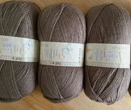 King Cole Big Value 4 ply Yarn- 3 x 100g - Shade 3097 Mushroom Dye 57587 - #231