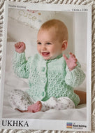 Babies DK knitting pattern UKHKA 109 Cardigans 12-20 ins