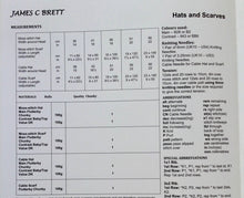 Load image into Gallery viewer, James C Brett Chunky/DK knitting pattern JB519 Hats &amp; Scarves 
