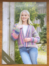 Load image into Gallery viewer, James C Brett Chunky Knitting Pattern JB840 - Ladies’ Cardigans 32-50 ins
