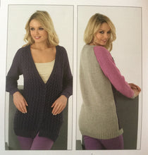 Load image into Gallery viewer, James C Brett DK  knitting pattern JB178 Ladies Cardigans 28-46 ins
