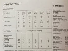 Load image into Gallery viewer, James C Brett DK  knitting pattern JB178 Ladies Cardigans 28-46 ins
