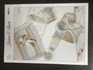 KNITTING PATTERN James C Brett JB011 - DK - Cardigan, Hat & Blanket - 12-22 ins