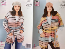 Load image into Gallery viewer, King Cole Chunky Knitting pattern 5930 - Safari - Cardigans - 32-50 ins
