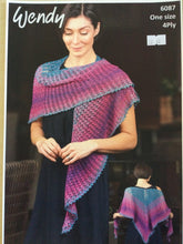 Load image into Gallery viewer, Wendy 4Ply knitting pattern 6087 - Lace Shawl
